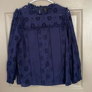 Jcrew Embroidered Blous
